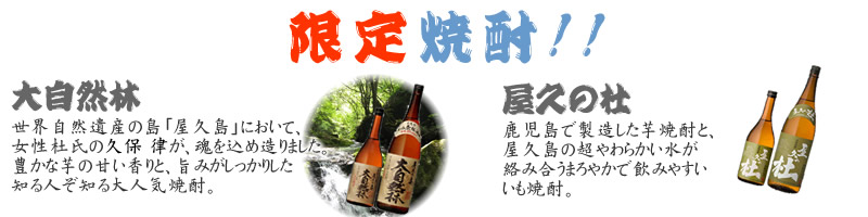 限定焼酎 大自然林 屋久の杜